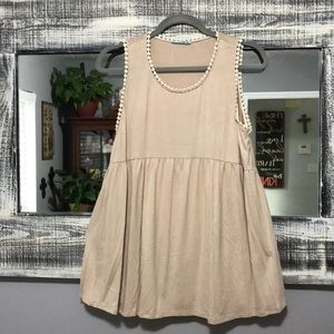 Beautiful Flowy Embellished Tank NWT